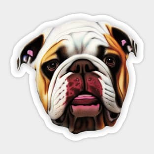 Realistic Bulldog #3 Sticker